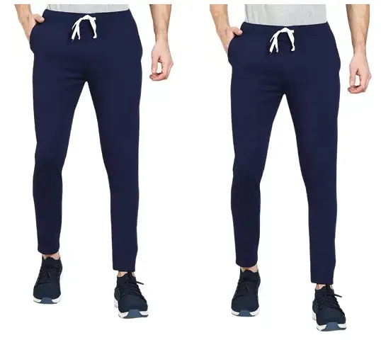 Classic Solid Track Pants for Men Pack of 2