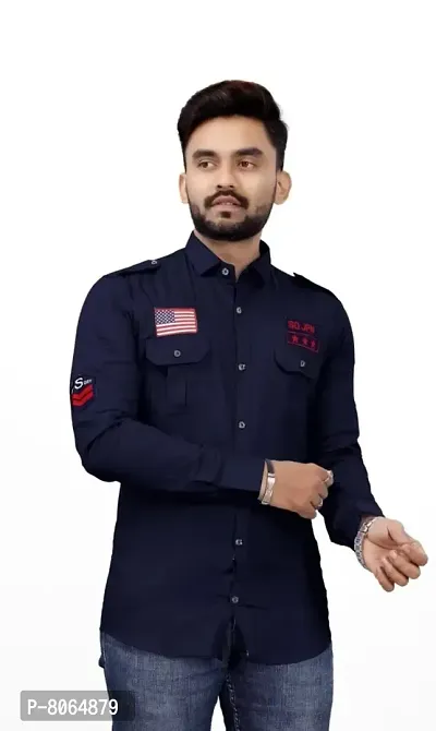 Stylish Cotton Casual Shirt For Men And Boys-thumb3