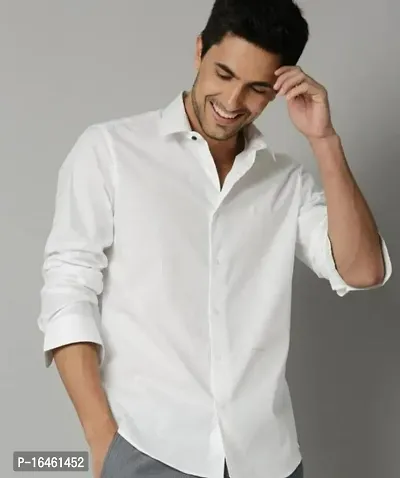 solid Cotton Casual Shirt for men-thumb0