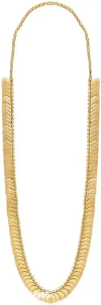 Laxmi Mala Gold-plated Plated Brass Necklace Gold-plated Plated Brass Necklace 24 Inch-thumb0