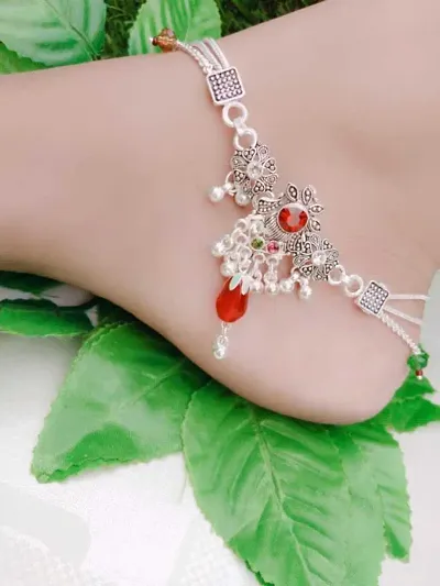 Alloy Antic Perla Designer Anklet