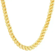 Stylish Gold Plated Brass Chain 19Inch-thumb1
