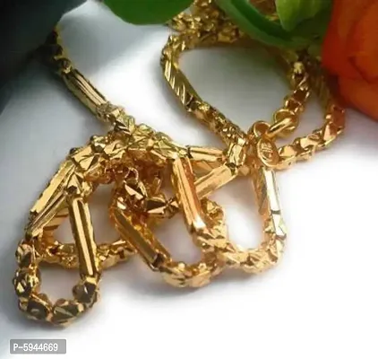 Stylish Gold Plated Bollywood Style 24 Inc Chain Gold-plated Plated Brass Chain-thumb3