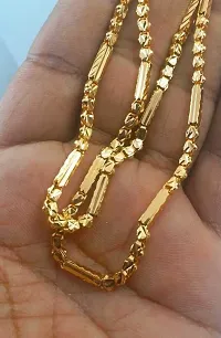 South Indian Antic Bollywood Style 24 Inc Gold Plated Chain Gold-plated Plated Brass Chain-thumb1