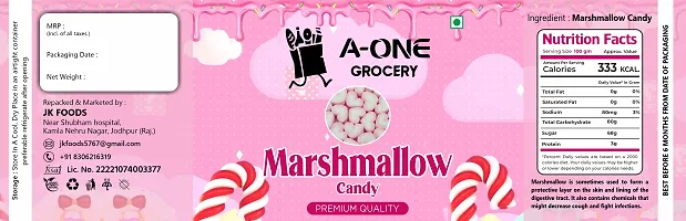 A-ONE GROCERY Marshmallows heart  100% Vegan - Assorted Fruit Flavours 80 Pieces-thumb3