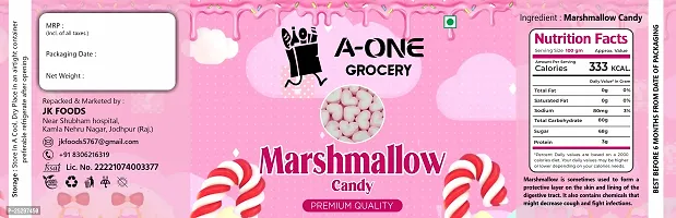 A-ONE GROCERY Marshmallows heart  100% Vegan - Assorted Fruit Flavours 80 Pieces-thumb4