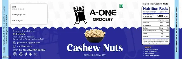 A-One Grocery Cashew Nuts Cashews, 500 G-thumb4