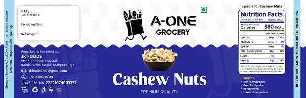 A-One Grocery Cashew Nuts, 100 G-thumb3