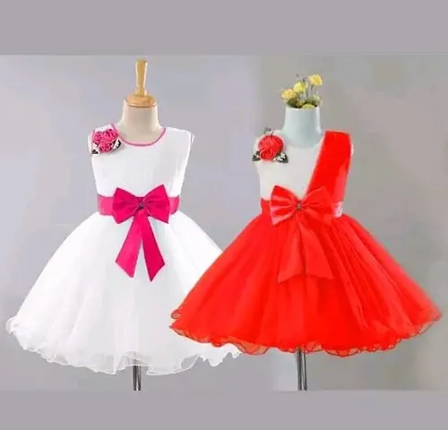 Girls Frocks Dresses Pack Of 2 PCS (GIF)