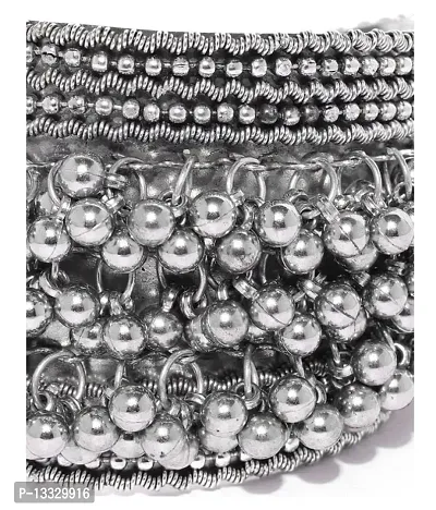 PUJVI fashions Oxidised Ghungroo Bracelet for womens and girls [Oxidised Ghungroo Bracelet]-thumb3