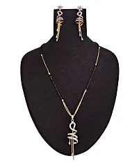 PUJVI Fashions Amercian Diamond Spring Mangalsutra set for womens [Spring Mangalsutra]-thumb3