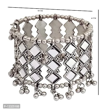 PUJVI Fashions Oxidised Antique Mirror Bracelet For Womens and Girls [Miror Bracelet]-thumb2