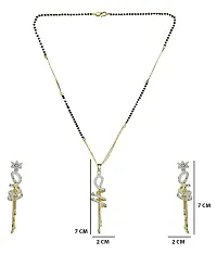 PUJVI Fashions Amercian Diamond Spring Mangalsutra set for womens [Spring Mangalsutra]-thumb1