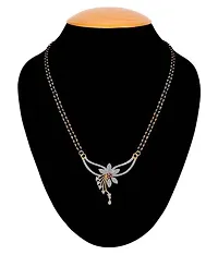 PUJVI Fashions Women Pride AD Flower Mangalsutra set for womens [Jharkhand Mangalsutra]-thumb2