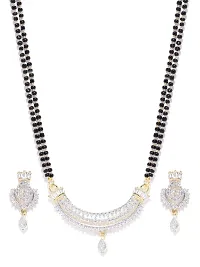 PUJVI FASHIO NS Reprsent Full AD Half round mangalsutra set for Womens (Latkan half round1)-thumb1