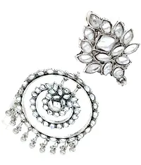 PUJVI Fashions Antique Oxidised Mirror Earrings for girls and women. [Oxidised Mirror Earrings]-thumb3