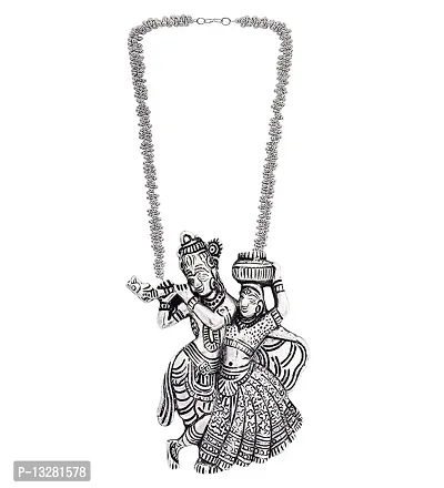 Oxidised Radha Krishan Necklace-thumb0