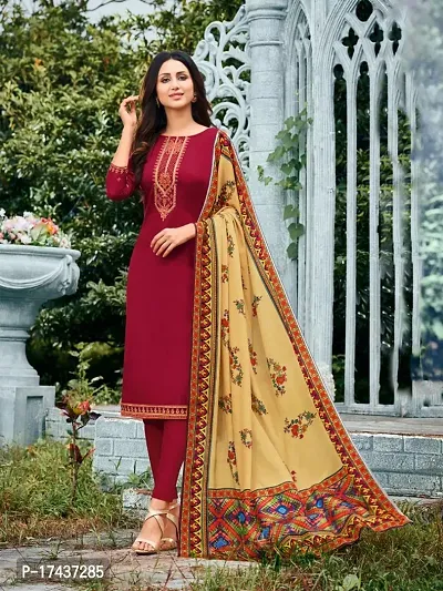 New Stylish Cotton Silk Embroidered Work Salwar Suit for Womens