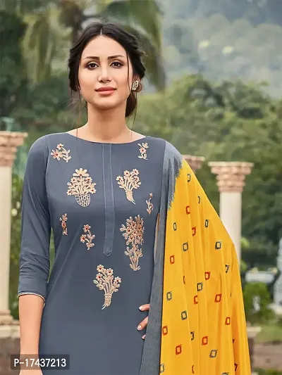 New Stylish Cotton Silk Embroidered Work Salwar Suit for Womens-thumb3