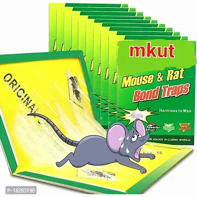 Sticky Glue Pad For Mouse Trap Insect Rodent Lizard Rat Traps Catcher Non Poisonous And Toxic Live Trap, Pack Of 3 (Small) Snap Trap