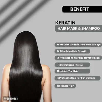 BEETLORY Premium Keratin Hair Mask For Smoothening  Damage Repair For Hair Treatment  (200 g)-thumb5