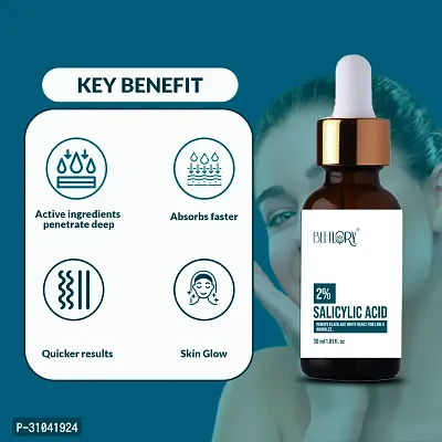 BEETLORY Salicylic Acid Serum for Acne, Blackheads  Whiteheads Removal  (30 ml)-thumb3