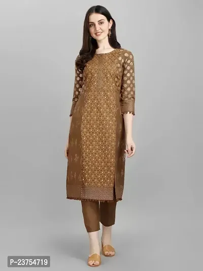 Classic Cotton Geometric Print Kurta Bottom Set for Women