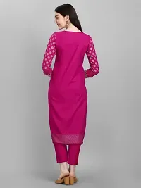 Classic Cotton Geometric Print Kurta Bottom Set for Women-thumb3