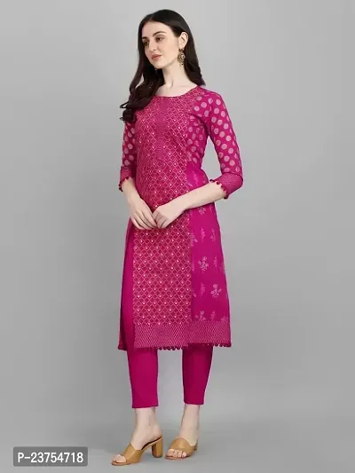 Classic Cotton Geometric Print Kurta Bottom Set for Women-thumb5