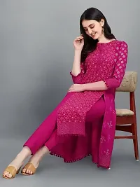 Classic Cotton Geometric Print Kurta Bottom Set for Women-thumb1