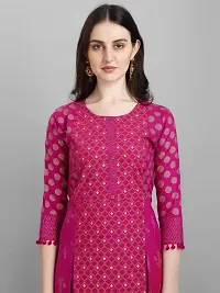 Classic Cotton Geometric Print Kurta Bottom Set for Women-thumb2