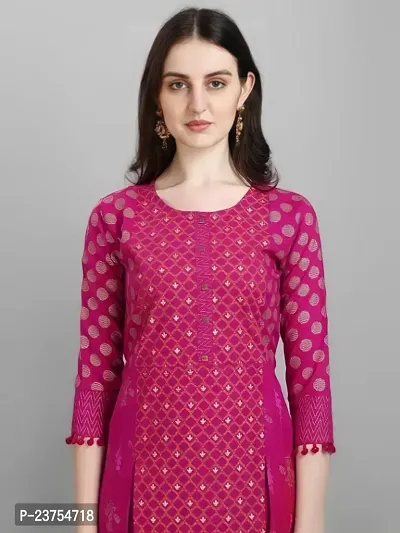 Classic Cotton Geometric Print Kurta Bottom Set for Women-thumb3