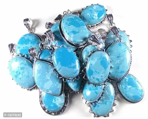 Shimmering Blue Alloy American Diamond Pendant For Women- Pack Of 30