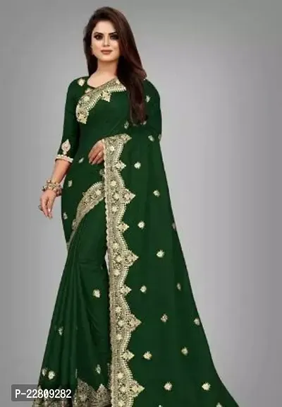 Stylish Fancy Designer Art Silk Saree With Blouse Piece For Women-thumb0