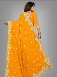 Stylish Fancy Designer Poly Silk Saree With Blouse Piece For Women-thumb1