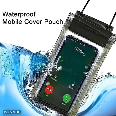Universal Waterproof Pouch (XL 2021 Model) Cellphone Dry Bag Case for iPhone, Samsung, Pixel, Mi, Moto up to 7.0 inch ndash; Transparent (Pack of 2) multicolor-thumb0