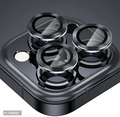 PRTK Back Camera Lens Ring Guard Competible For Iphone 13 Pro /13 Pro maxx  black colour-thumb0