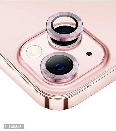 PRTK Back Camera Lens Ring Guard Competible For Iphone 13 Rosegold colour