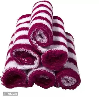 Skumars Love Touch Cotton Face Towel Set (Pack of 12) Purple