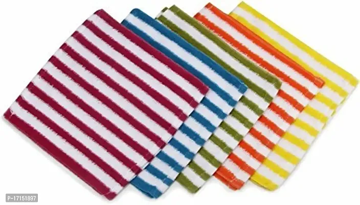 Skumars Love Touch Cotton Face Towel Set (Pack of 12) Multicolour-thumb3