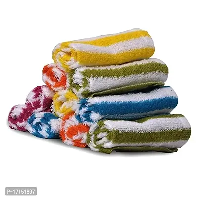 Skumars Love Touch Cotton Face Towel Set (Pack of 12) Multicolour-thumb2