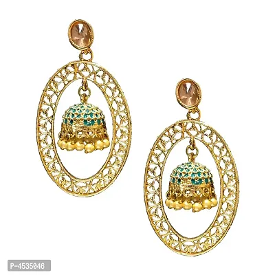 Trendy Designer Alloy Drop Earrings-thumb0