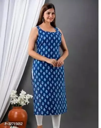 Fancy Cotton Printed Kurtas For Women-thumb0