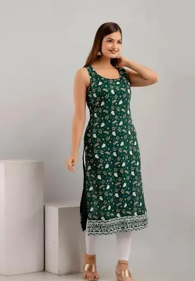 Trandy Cotton Printed Kurta For Women