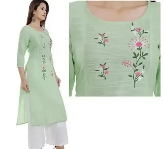 Stylish Cotton Printed A-Line Kurtis