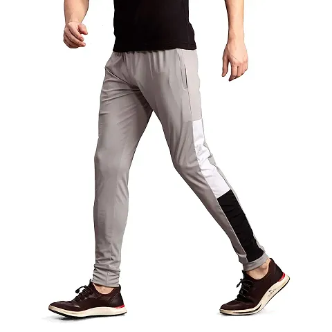 FLYNOFF Solid 4Way Lycra Tailored Fit Ankle Length Mens Track Pant