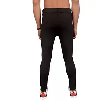FLYNOFF Black Solid 4Way Lycra Tailored Fit Ankle Length Men's Track Pant (FNF0169-BLK-XL)-thumb4