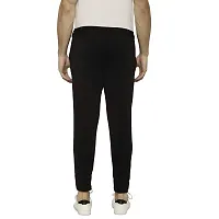 Flynoff Black Solid 4Way Lycra Tailored Fit Ankle Length Men's Pant-thumb3