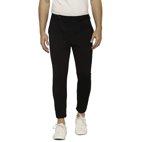 Stylish Polyester Blend Casual Trousers 