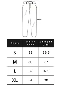 FLYNOFF Solid Ns Lycra Tailored Fit Ankle Length Men's Pant-thumb1
